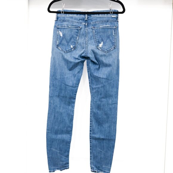 Mother Size 26 The Looker in Graffiti Girl Destroyed Skinny Jean - Picture 3 of 14